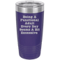 Funny Being A Functional Adult Tumbler - 20oz Laser Etched
