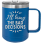 Funny Being A Functional Adult Tumbler - 20oz Laser Etched