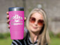 Funny Being A Functional Adult Tumbler - 20oz Laser Etched