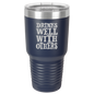 Funny Being A Functional Adult Tumbler - 20oz Laser Etched