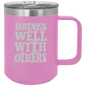 Funny Being A Functional Adult Tumbler - 20oz Laser Etched