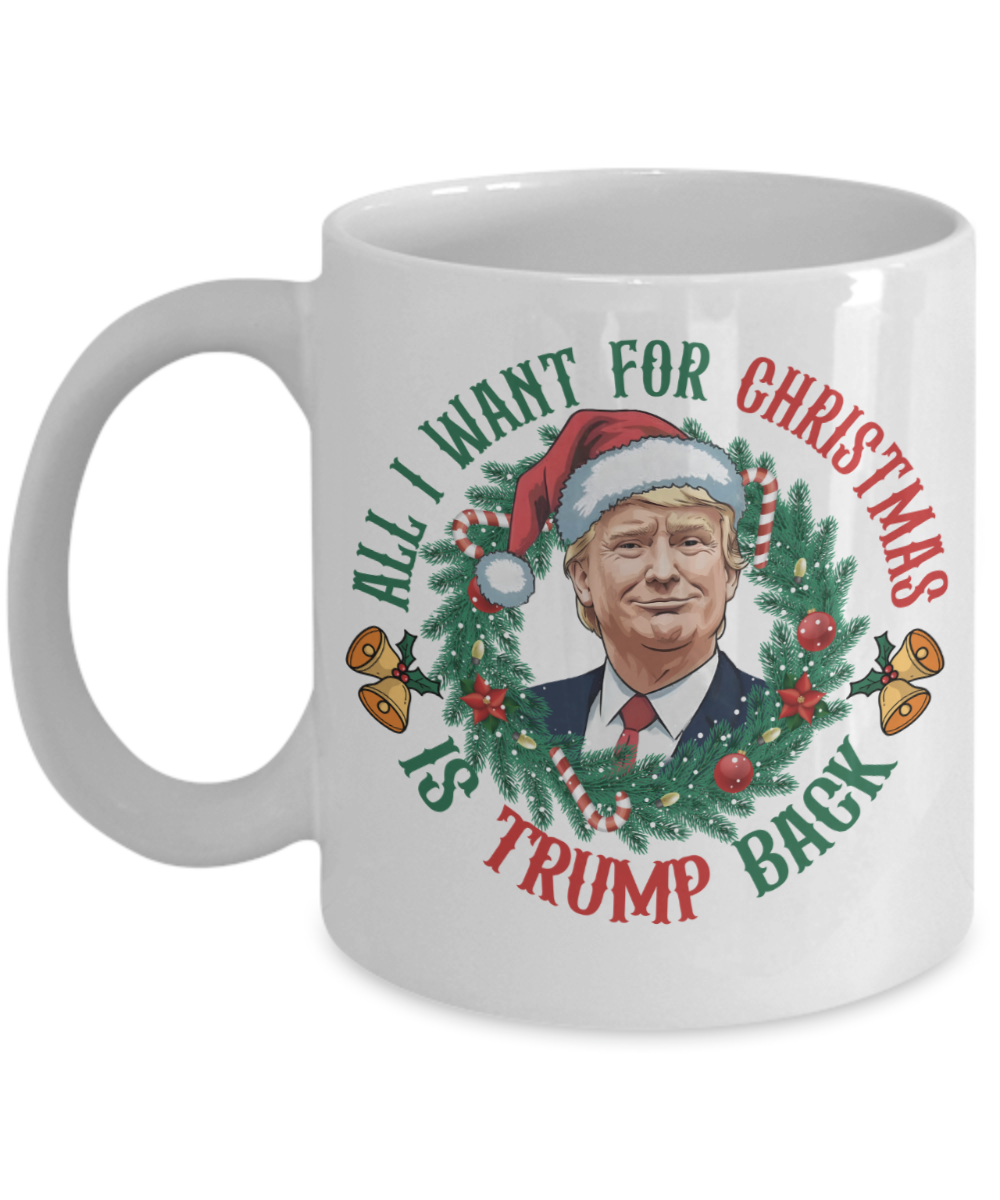 All I Want For Christmas Trump Mug