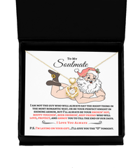Load image into Gallery viewer, Naked Santa To My Soulmate Funny Necklace Gift Set
