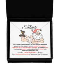 Load image into Gallery viewer, Naked Santa Soulmate Necklace Gift
