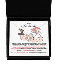 Load image into Gallery viewer, Naked Santa To My Soulmate Funny Necklace Gift Set
