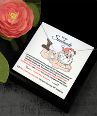 Load image into Gallery viewer, Naked Santa To My Soulmate Funny Necklace Gift Set
