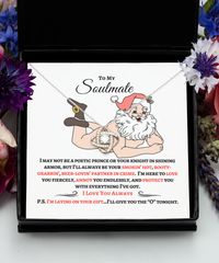 Load image into Gallery viewer, Naked Santa Soulmate Necklace Gift
