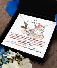 Load image into Gallery viewer, Naked Santa Soulmate Necklace Gift
