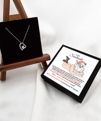 Load image into Gallery viewer, Naked Santa To My Soulmate Funny Necklace Gift Set

